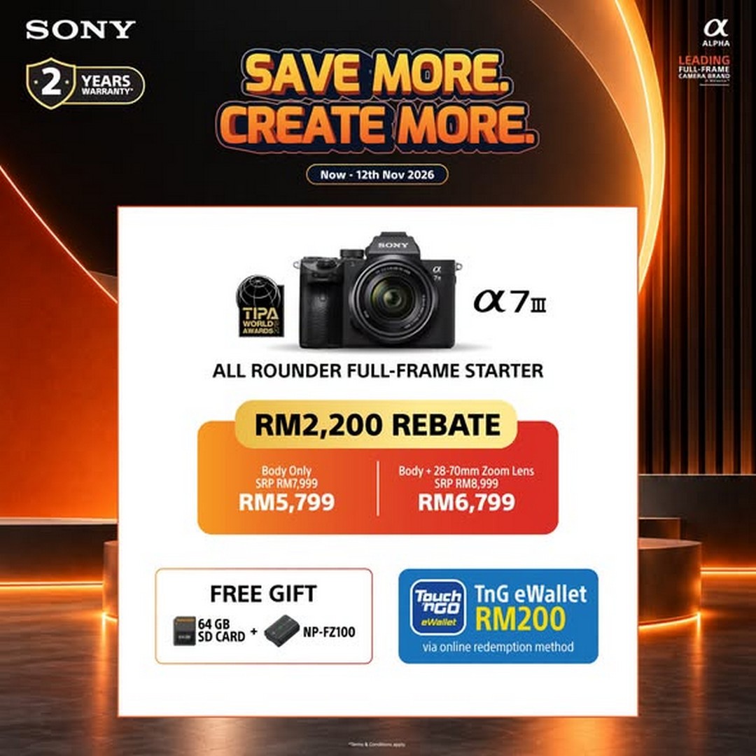 Sony-Malaysia-Save-More-Create-More-with-Camera-Rebates-1 Now till 12 November 2026: Sony Malaysia: Save More, Create More with Camera Rebates, Free Gifts and Touch ‘n Go eWallet Rewards