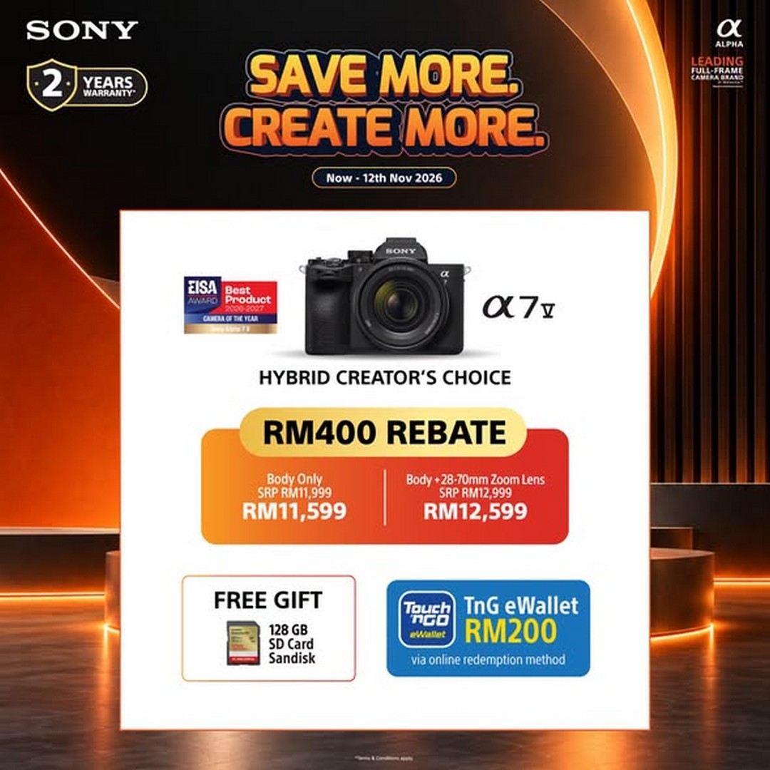 Sony-Malaysia-Save-More-Create-More-with-Camera-Rebates-3 Now till 12 November 2026: Sony Malaysia: Save More, Create More with Camera Rebates, Free Gifts and Touch ‘n Go eWallet Rewards