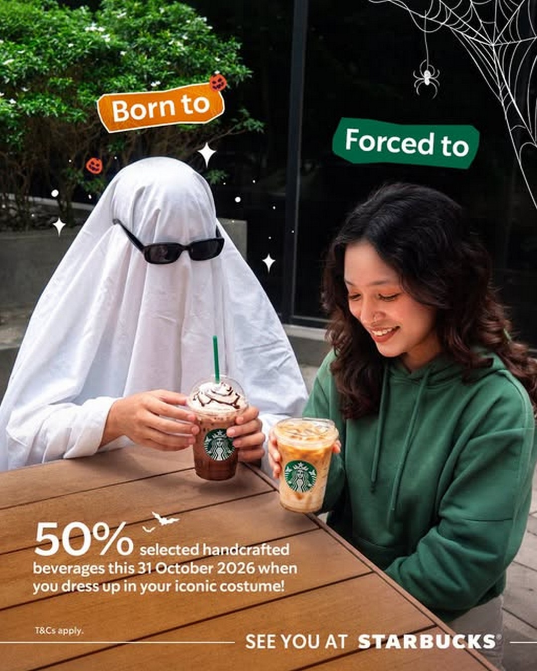 Starbucks-Malaysia-Halloween-Promotion 31 October 2026: Starbucks Malaysia Halloween Promotion – Enjoy 50% Off Selected Handcrafted Beverages by Wearing Your Favourite Costume