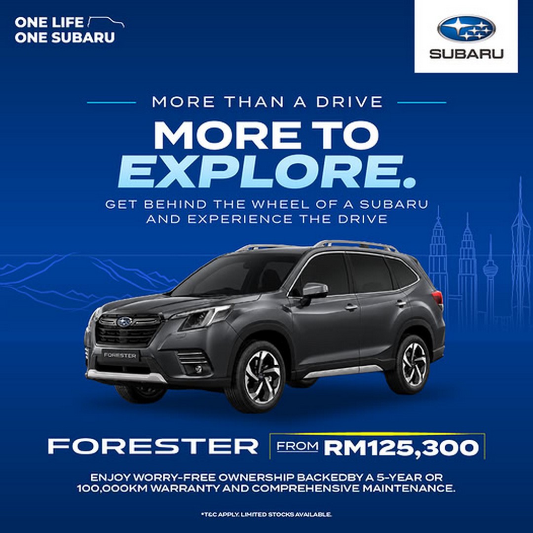 Subaru-Malaysia-Subaru-Forester-2.0-From-RM125300 15 October 2026 onwards: Subaru Malaysia: Subaru Forester 2.0 From RM125,300 with Exclusive Promotions and Test Drive Opportunities