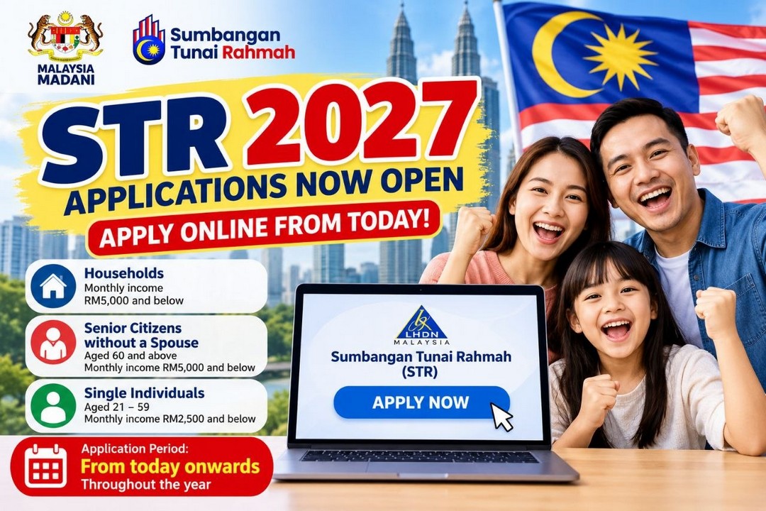 Sumbangan-Tunai-Rahmah-STR-2027-Malaysia 15 October 2026 onwards: Sumbangan Tunai Rahmah (STR) 2027 Malaysia – Government Cash Assistance Application and Online Registration Open Throughout the Year