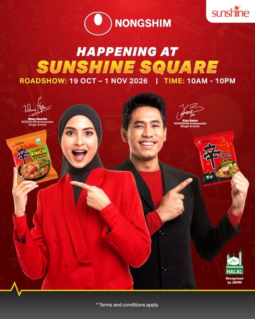 Sunshine-Retail-Penang-Nongshim-Promotion-–-Shin-Ramyun-40th Now Till 1 November 2026: Sunshine Retail Penang Nongshim Promotion – Shin Ramyun 40th Anniversary Roadshow, Spin & Win Free Gifts at Sunshine Square, Bayan Baru, 10am–10pm