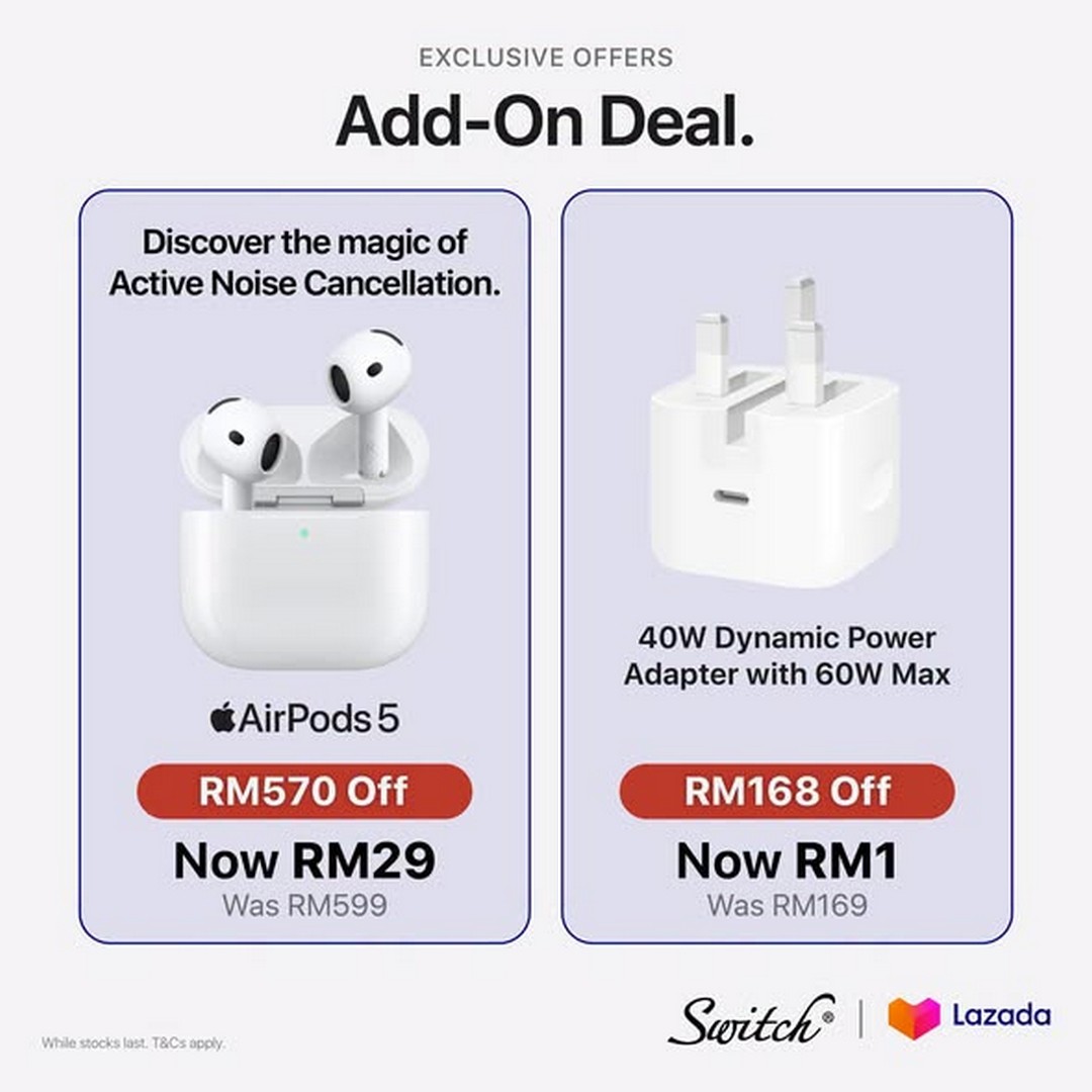 Switch-Pre-Order-the-New-iPhone-Duo-with-0-Interest-2 Now Till 23 October 2026: Switch: Pre-Order the New iPhone Duo with 0% Interest Instalments, AirPods 5 for RM29 and RM550 Bank Cashback on Lazada Malaysia