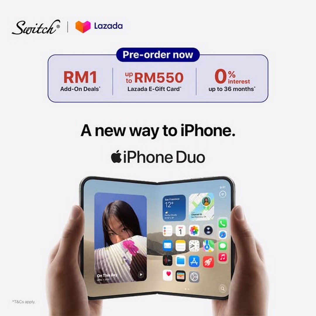 Switch-Pre-Order-the-New-iPhone-Duo-with-0-Interest Now Till 23 October 2026: Switch: Pre-Order the New iPhone Duo with 0% Interest Instalments, AirPods 5 for RM29 and RM550 Bank Cashback on Lazada Malaysia