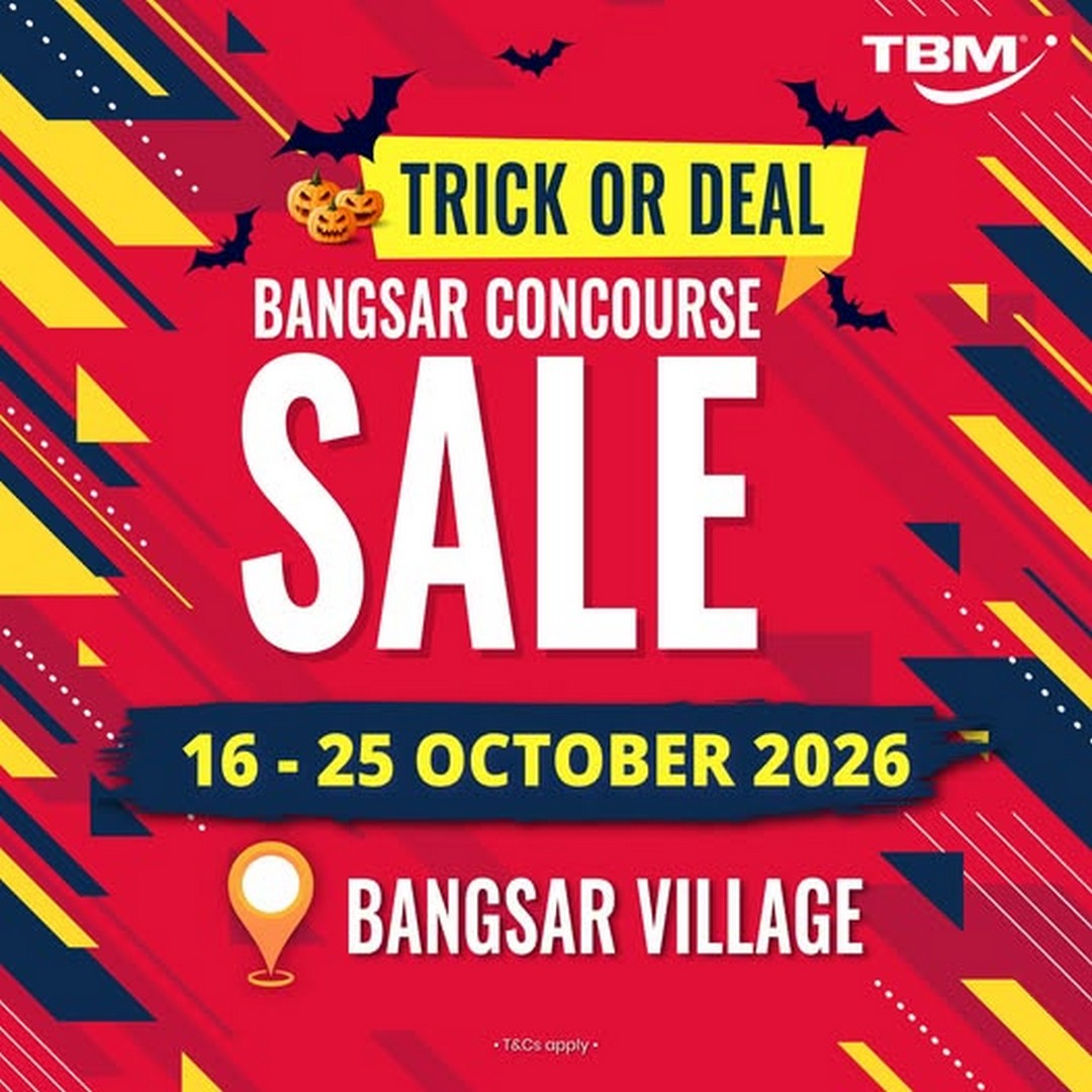 TBM-Malaysia-Up-to-50-Off-at-Bangsar-Village-Concourse-Sale 16-25 October 2026: TBM Malaysia: Up to 50% Off at Bangsar Village Concourse Sale with Free Delivery and Gifts