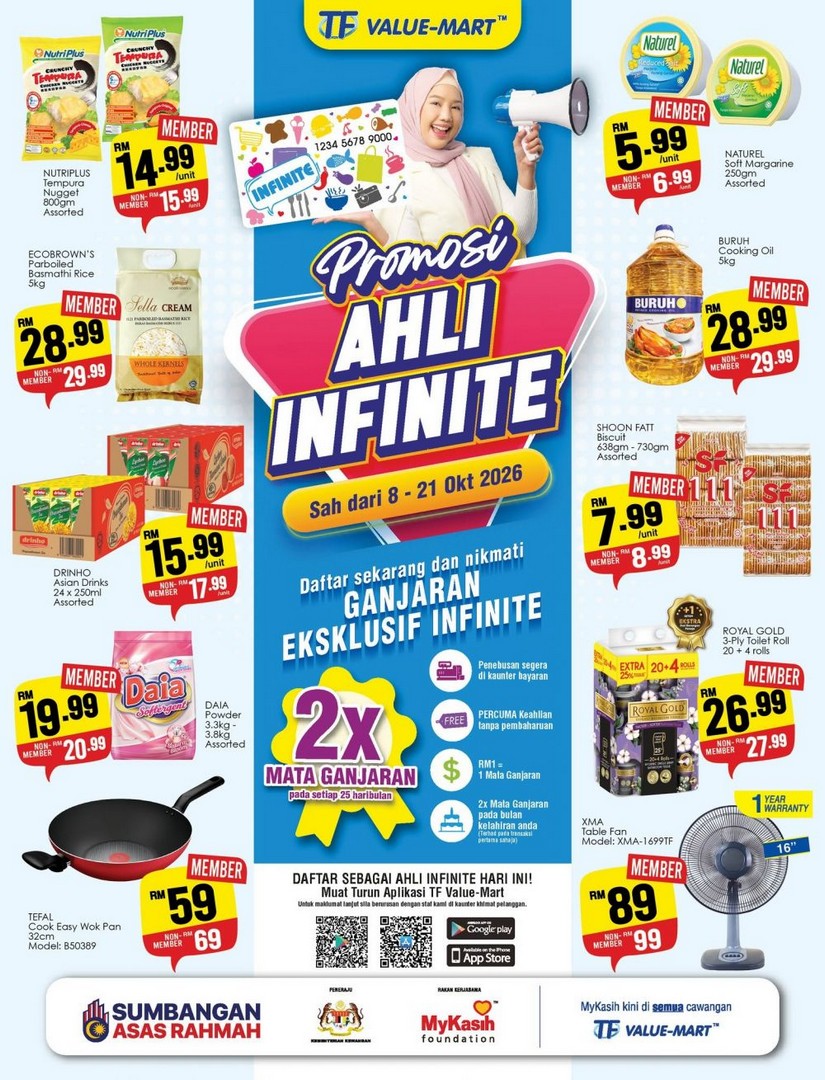 TF-Value-Mart-Ahli-Infinite-Promotion-with-Deals 8-21 October 2026: TF Value-Mart: Ahli Infinite Promotion with Deals from RM1.89, Buy 1 Free 1 Offers and Member Savings