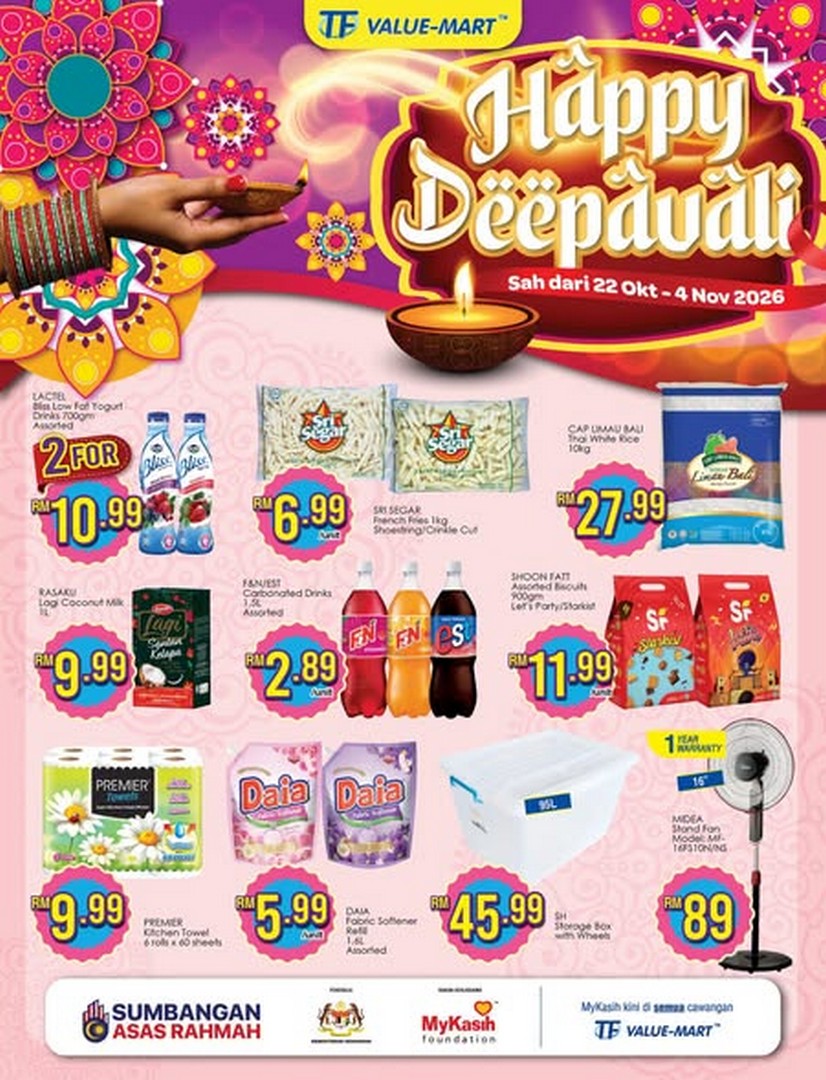 TF-Value-Mart-Malaysia-Deepavali-Promotion 22 October–4 November 2026: TF Value-Mart Malaysia Deepavali Promotion – Shop for Festive Essentials at Attractive Prices at All Branches