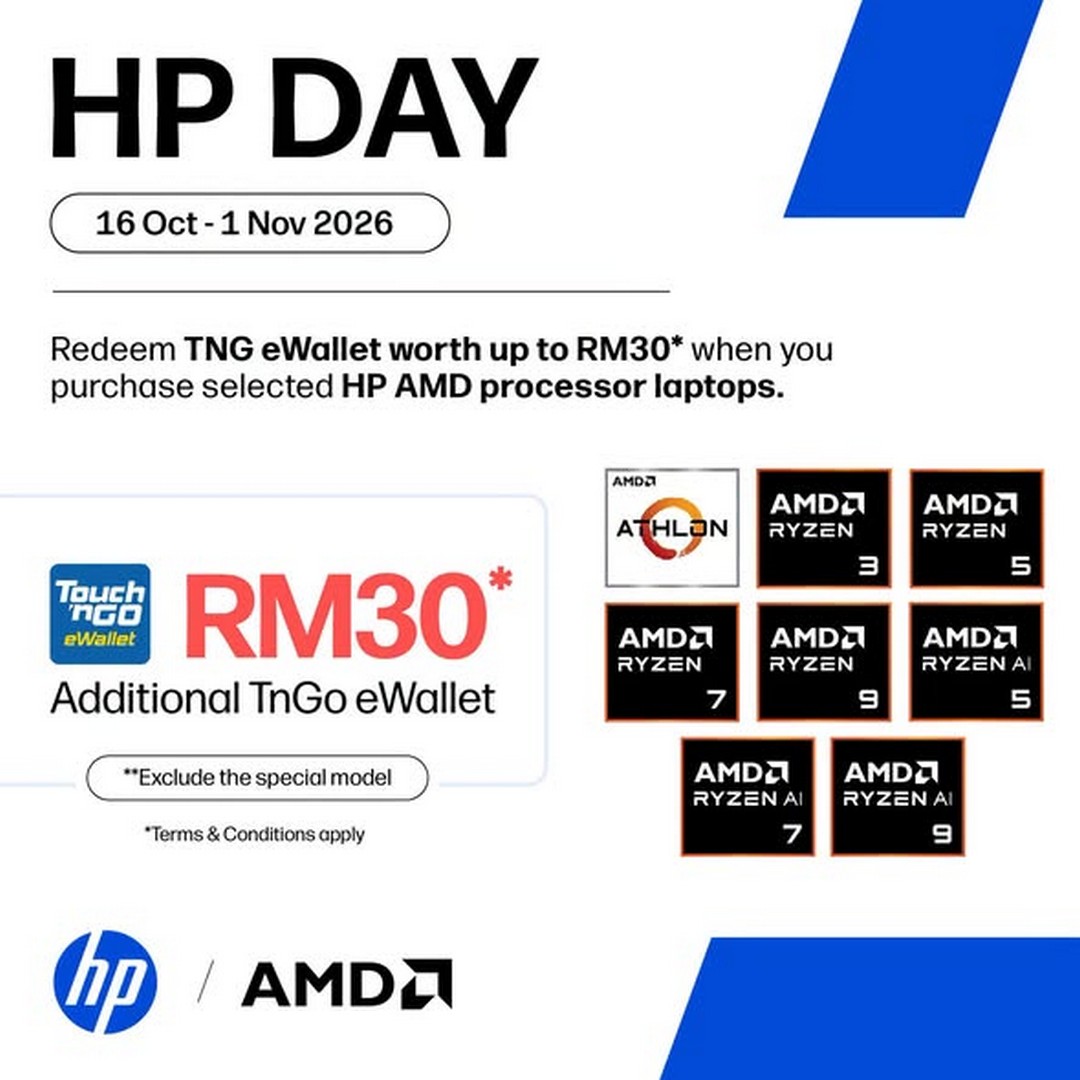 TMT-Malaysia-HP-Day-Promotion-–-Get-Up-to-RM200-Touch-1 16 October–1 November 2026: TMT Malaysia HP Day Promotion – Get Up to RM200 Touch ’n Go eWallet Credit with Selected HP Laptops, AI PCs and HyperX OMEN Gaming Products at HP Plaza Low Yat, Pavilion Bukit Jalil and i-City