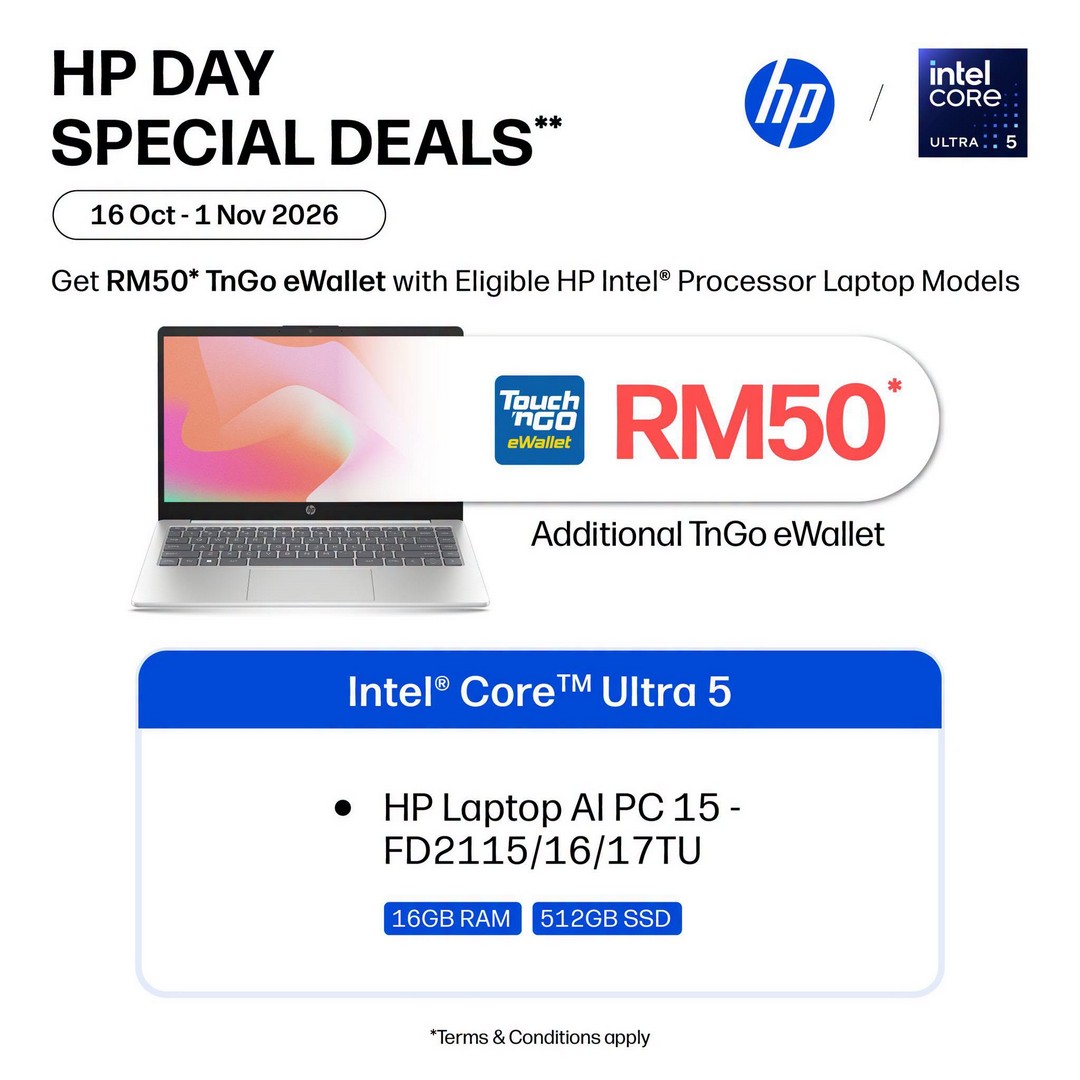 TMT-Malaysia-HP-Day-Promotion-–-Get-Up-to-RM200-Touch-7 16 October–1 November 2026: TMT Malaysia HP Day Promotion – Get Up to RM200 Touch ’n Go eWallet Credit with Selected HP Laptops, AI PCs and HyperX OMEN Gaming Products at HP Plaza Low Yat, Pavilion Bukit Jalil and i-City
