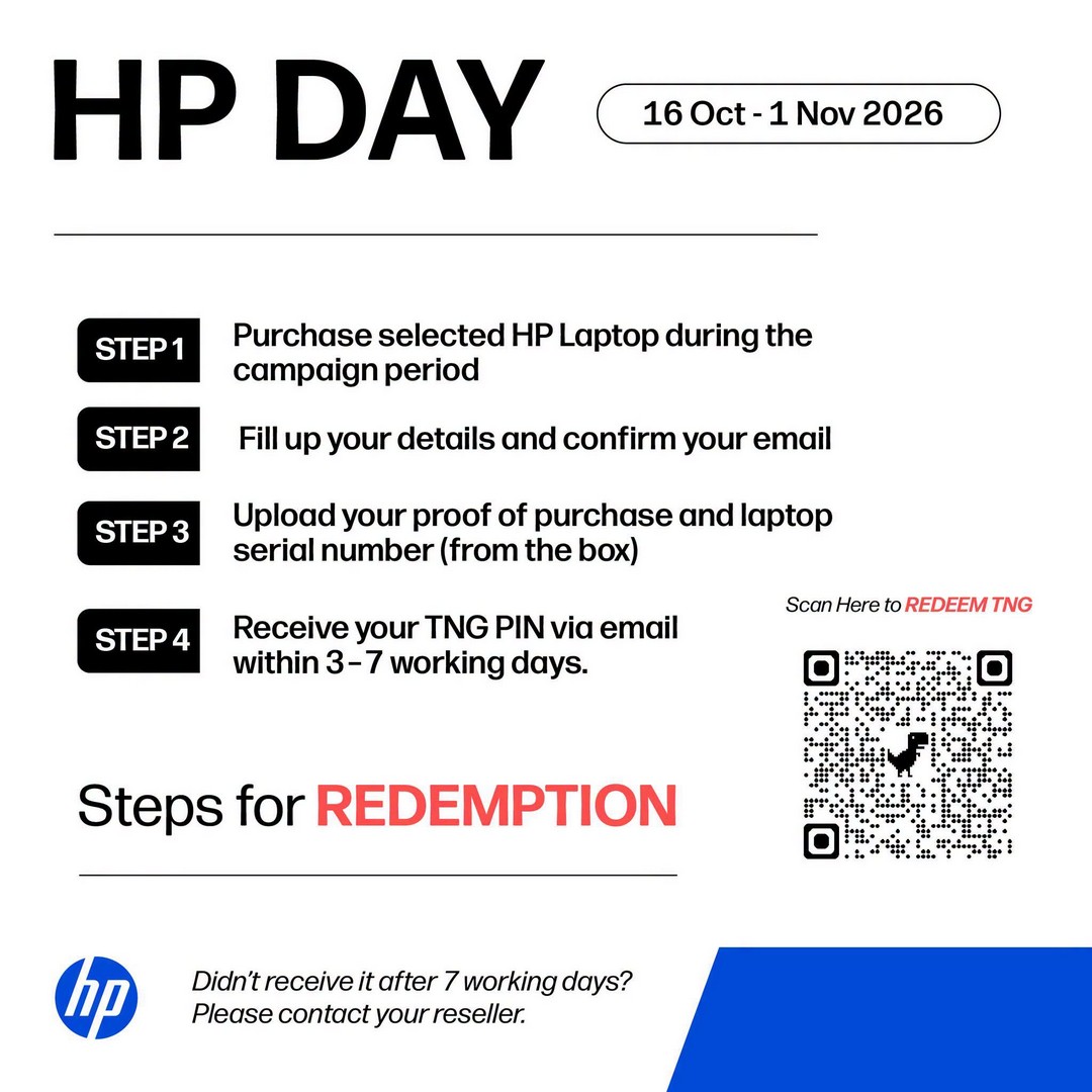 TMT-Malaysia-HP-Day-Promotion-–-Get-Up-to-RM200-Touch-8 16 October–1 November 2026: TMT Malaysia HP Day Promotion – Get Up to RM200 Touch ’n Go eWallet Credit with Selected HP Laptops, AI PCs and HyperX OMEN Gaming Products at HP Plaza Low Yat, Pavilion Bukit Jalil and i-City