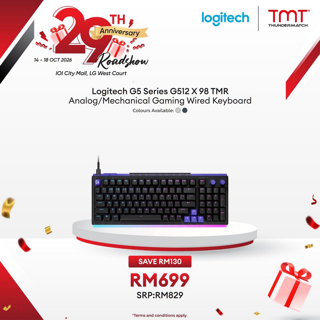 TMT-Malaysia-Logitech-Sale-Promotion-with-Savings-of-Up-5 14-18 October 2026: TMT Malaysia: Logitech Sale Promotion with Savings of Up to RM480 at IOI City Mall