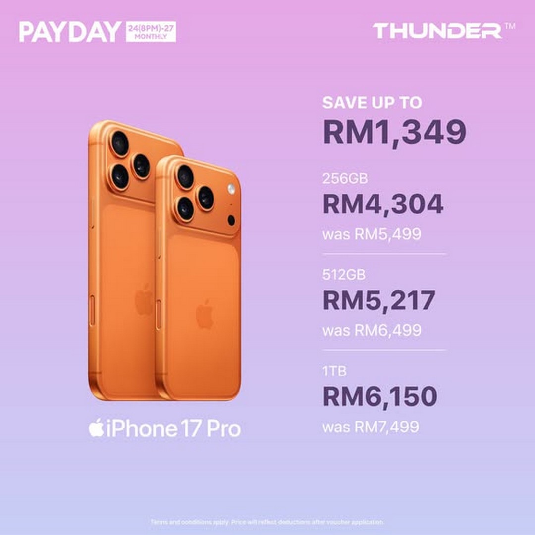 TMT-Malaysia-Thunder-Lazada-10.25-Payday-Sale-1 24-27 October 2026: TMT Malaysia Thunder Lazada 10.25 Payday Sale – Save Up to RM2,449 on Apple Products at Thunder Lazada Store from 8PM on 24 October