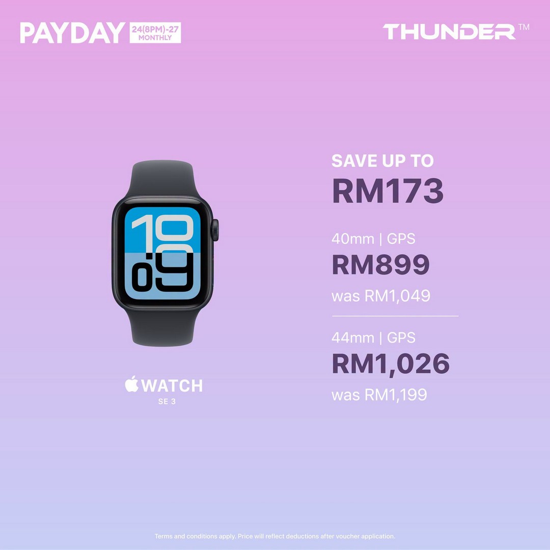 TMT-Malaysia-Thunder-Lazada-10.25-Payday-Sale-9 24-27 October 2026: TMT Malaysia Thunder Lazada 10.25 Payday Sale – Save Up to RM2,449 on Apple Products at Thunder Lazada Store from 8PM on 24 October
