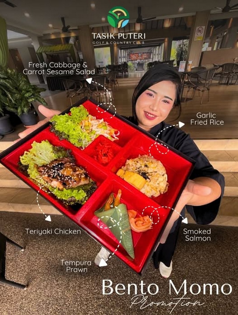 Tasik-Puteri-Golf-Country-Club-–-Bento-Momo-Food-Promotion Now Till 31 October 2026: Tasik Puteri Golf & Country Club – Bento Momo Food Promotion Featuring Teriyaki Chicken, Smoked Salmon and Tempura Prawn