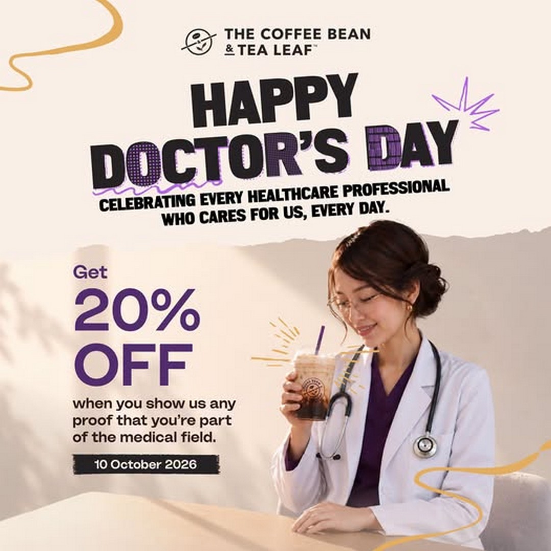 The-Coffee-Bean-Tea-Leaf-Malaysia-20-OFF-for-Doctors 10 October 2026: The Coffee Bean & Tea Leaf Malaysia: 20% OFF for Doctors and Healthcare Professionals