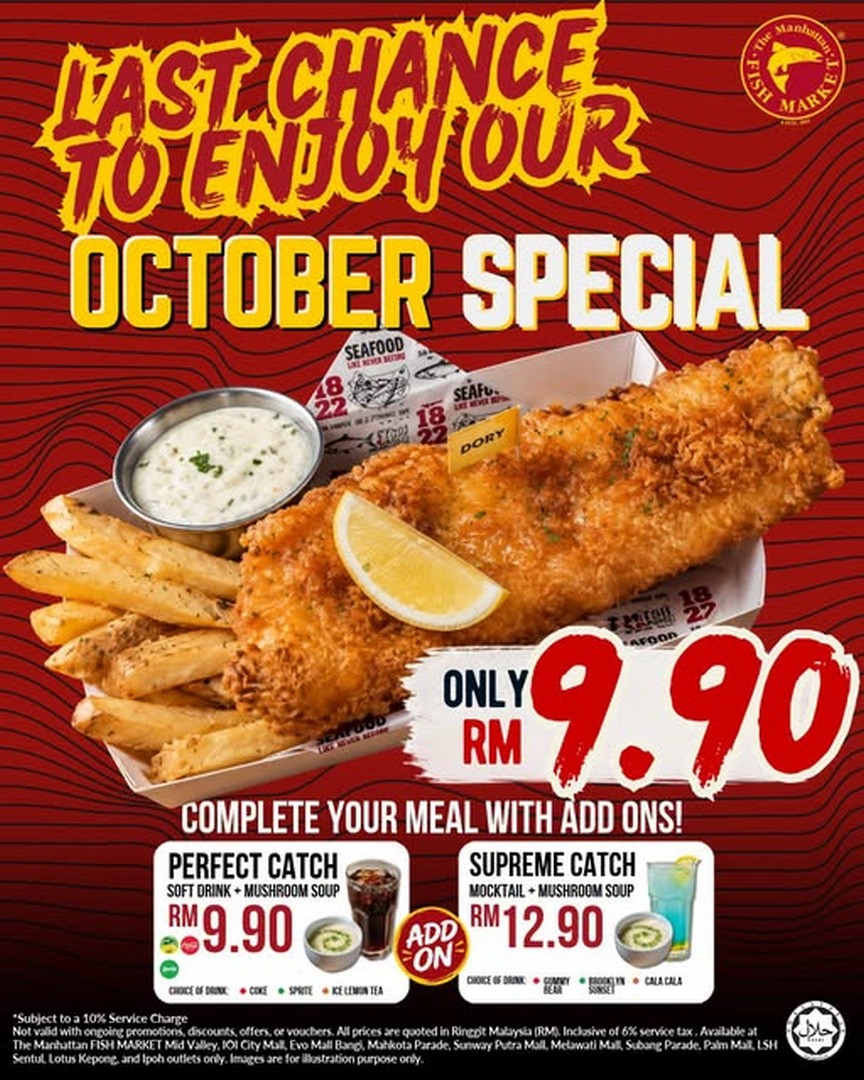 The-Manhattan-FISH-MARKET-RM9.90-Fish-N-Chips-Dory-Promotion 29 October 2026: The Manhattan FISH MARKET RM9.90 Fish ’N Chips Dory Promotion – One Last Thursday at Selected Outlets in Malaysia
