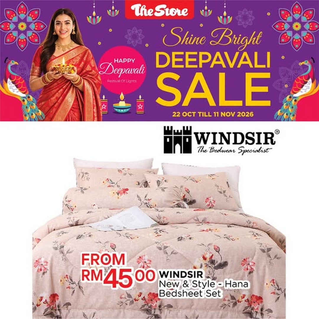 The-Store-Malaysia-Deepavali-Promotion-–-Up-to-80-Off-1 Now till 11 November 2026: The Store Malaysia Deepavali Promotion – Up to 80% Off Selected Branded Bedding Sets and Pillows at Selected Outlets