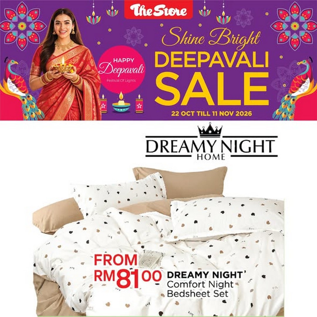 The-Store-Malaysia-Deepavali-Promotion-–-Up-to-80-Off-2 Now till 11 November 2026: The Store Malaysia Deepavali Promotion – Up to 80% Off Selected Branded Bedding Sets and Pillows at Selected Outlets