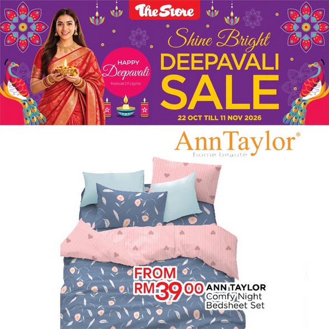 The-Store-Malaysia-Deepavali-Promotion-–-Up-to-80-Off-3 Now till 11 November 2026: The Store Malaysia Deepavali Promotion – Up to 80% Off Selected Branded Bedding Sets and Pillows at Selected Outlets