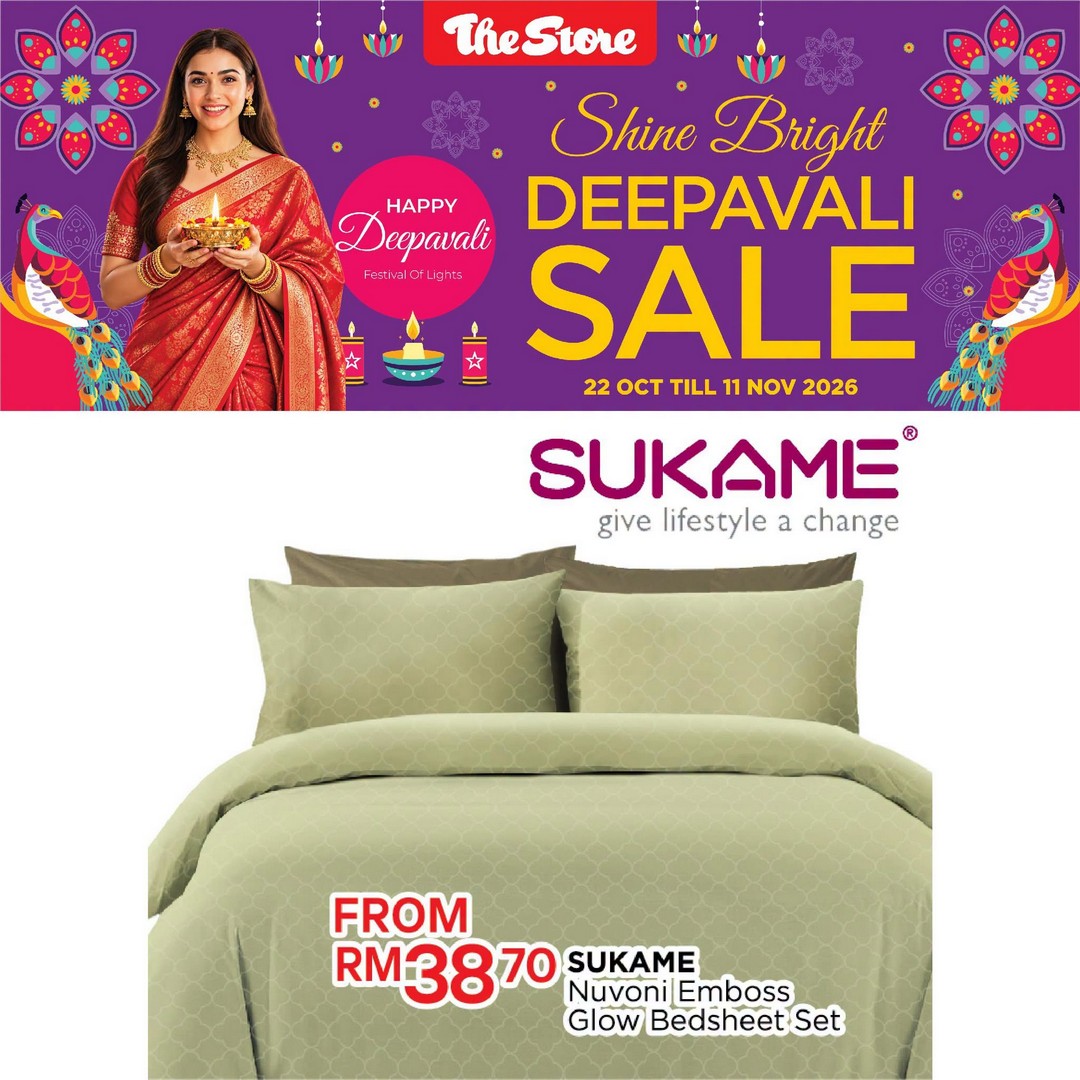 The-Store-Malaysia-Deepavali-Promotion-–-Up-to-80-Off-4 Now till 11 November 2026: The Store Malaysia Deepavali Promotion – Up to 80% Off Selected Branded Bedding Sets and Pillows at Selected Outlets