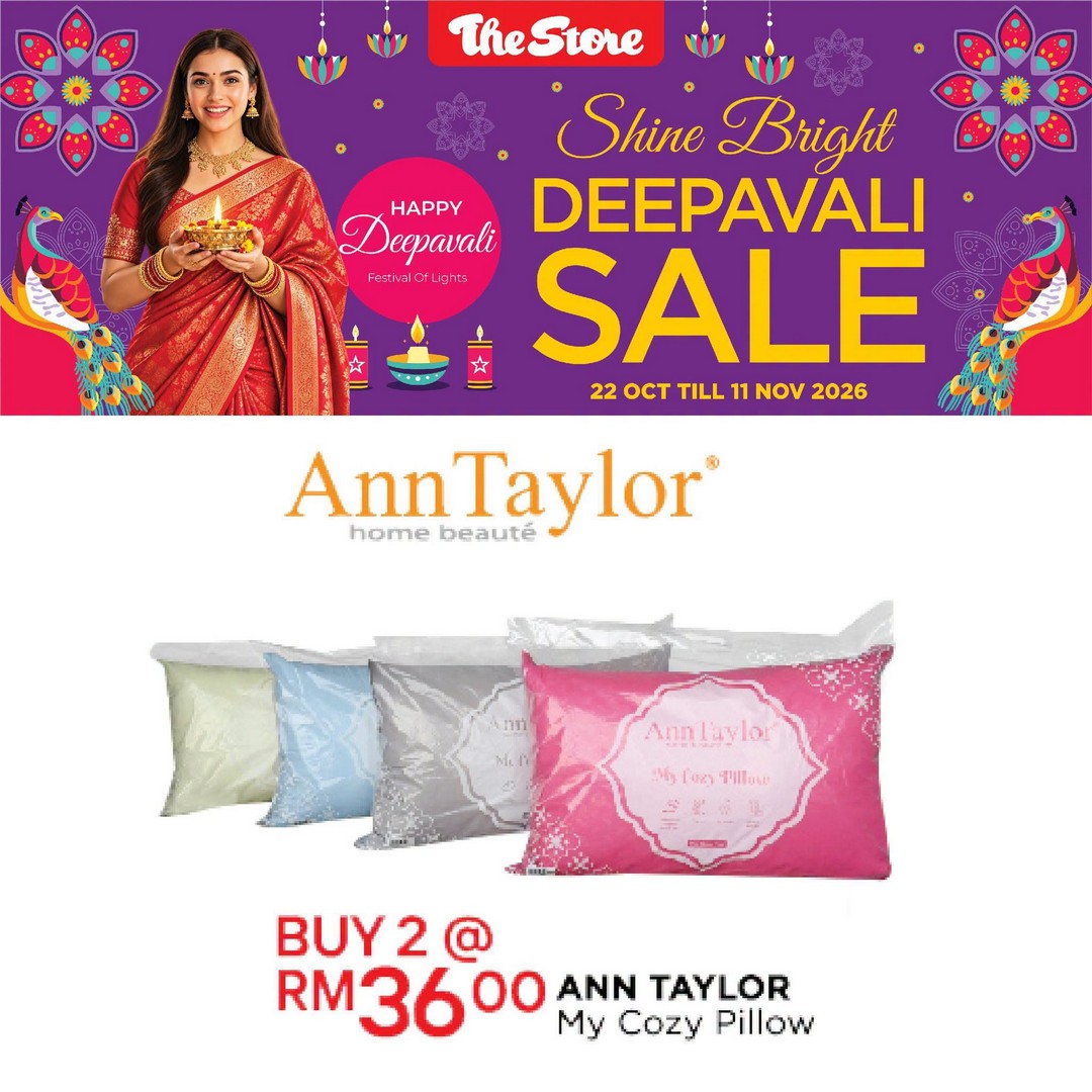 The-Store-Malaysia-Deepavali-Promotion-–-Up-to-80-Off-9 Now till 11 November 2026: The Store Malaysia Deepavali Promotion – Up to 80% Off Selected Branded Bedding Sets and Pillows at Selected Outlets