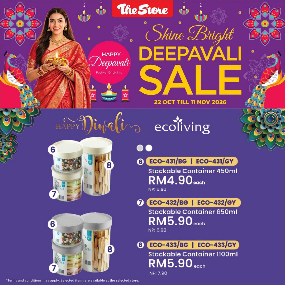 The-Store-Malaysia-Ecoliving-Deepavali-Promotion-4 Now Till 11 November 2026: The Store Malaysia Ecoliving Deepavali Promotion, Festive Dining Essentials for Your Home at Selected Outlets