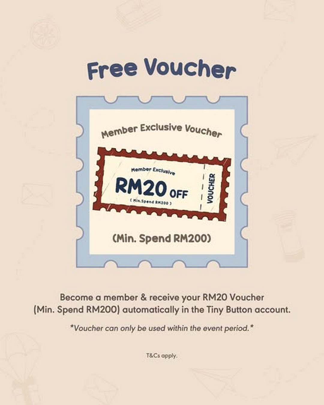 Tiny-Button-Member-Days-Promotion-1 30 October-1 November 2026: Tiny Button Member Days Promotion – Enjoy RM20 OFF, RM1 Second Item Deal, Gachapon Surprise Gifts & Exclusive Shopping Rewards at Online Store and 13 Concept Stores