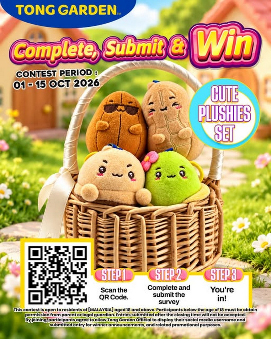 Tong-Garden-Malaysia-Survey-Giveaway-–-Complete-the-Survey 1-15 October 2026: Tong Garden Malaysia: Survey Giveaway – Complete the Survey for a Chance to Win a Tong Garden Plushie Set