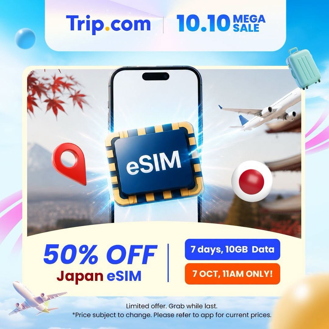 Trip.com-Malaysia-10.10-Sale-Promotion-with-Big-Travel-Deals-6 7 October 2026: Trip.com Malaysia: 10.10 Sale Promotion with Big Travel Deals and Savings