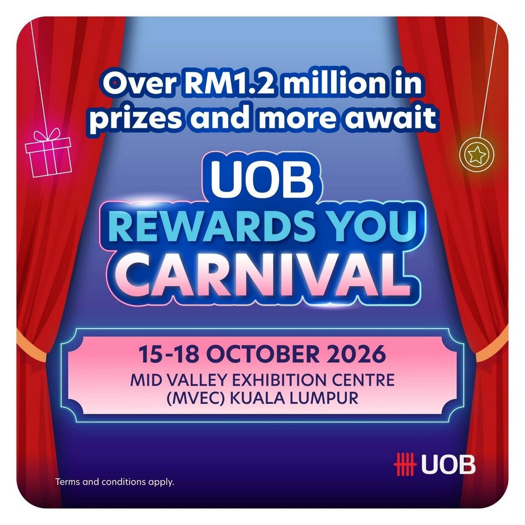 UOB-Rewards-You-Carnival-2026-Promotion-1 15-18 October 2026: UOB: UOB Rewards You Carnival 2026 Promotion – Over RM1.2 Million in Prizes, Shopping Deals, Food Offers and Exclusive Rewards at Mid Valley Exhibition Centre