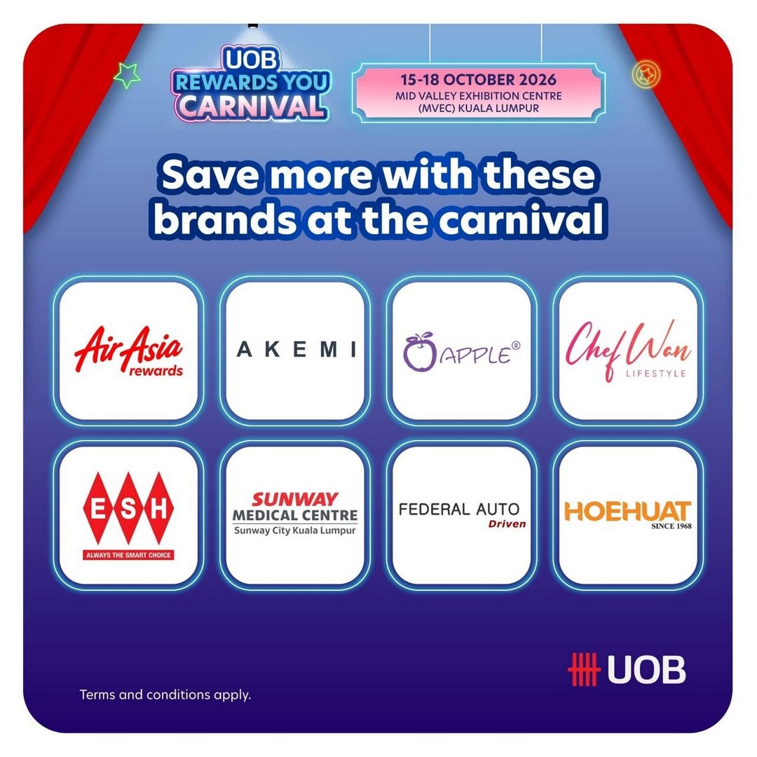 UOB-Rewards-You-Carnival-2026-Promotion-12 15-18 October 2026: UOB: UOB Rewards You Carnival 2026 Promotion – Over RM1.2 Million in Prizes, Shopping Deals, Food Offers and Exclusive Rewards at Mid Valley Exhibition Centre