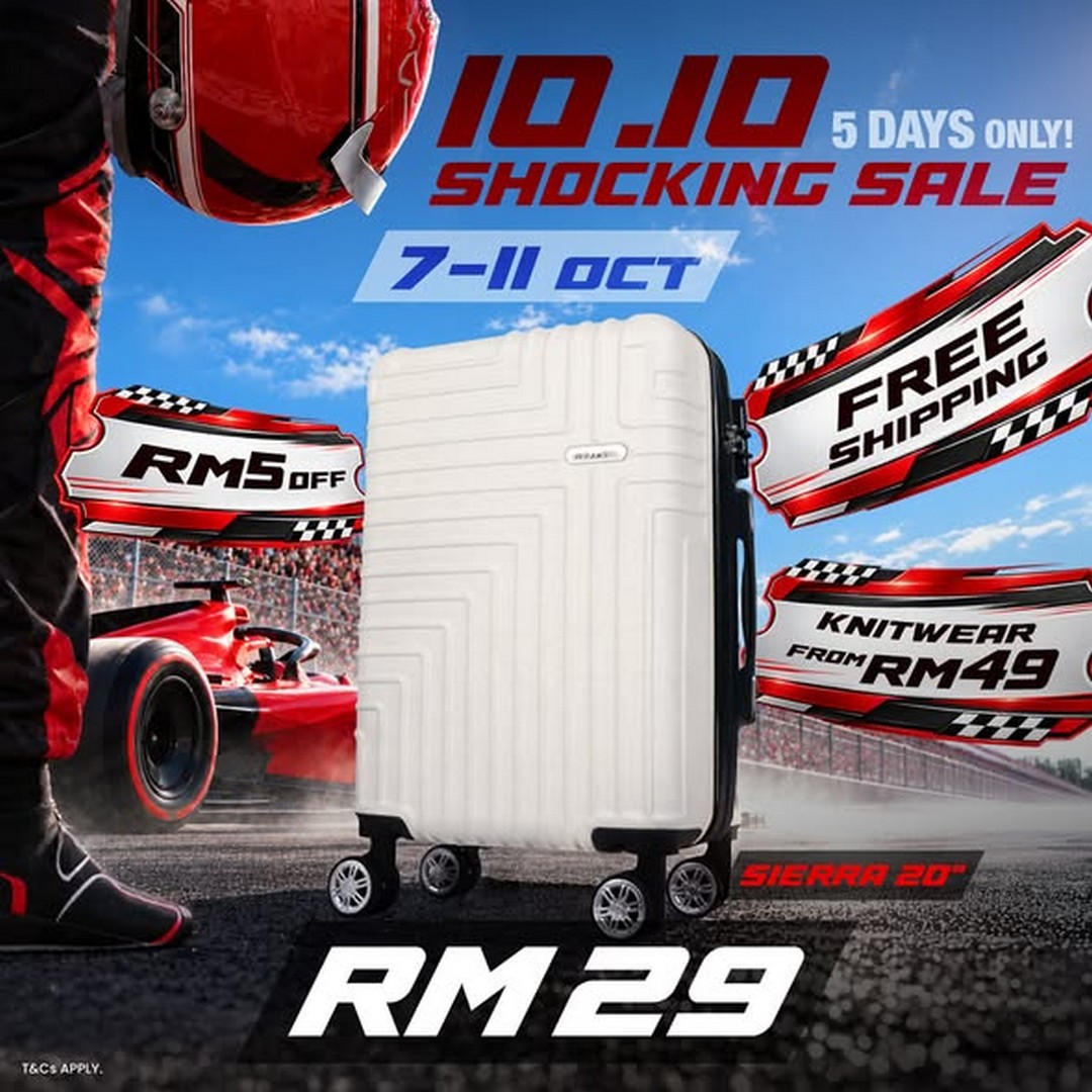 Universal-Traveller-Malaysia-10.10-Shocking-Sale 7-11 October 2026: Universal Traveller Malaysia: 10.10 Shocking Sale with Luggage from RM29, 3-in-1 Bundle Collections from RM299 and Free Shipping Online