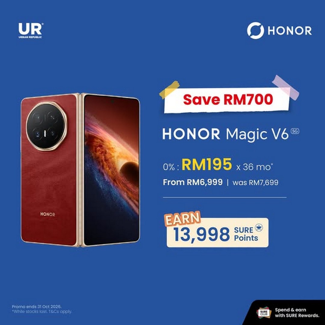 Urban-Republic-HONOR-Promotion-–-Enjoy-Up-to-RM700-OFF-1 22–30 October 2026: Urban Republic HONOR Promotion – Enjoy Up to RM700 OFF and Earn Up to 13,998 SURE Points on HONOR Devices Online and In-Store