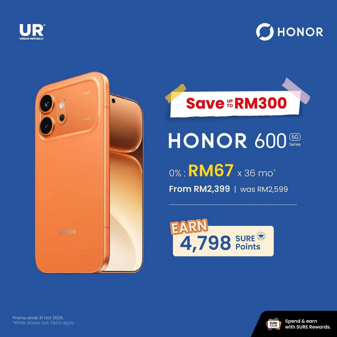 Urban-Republic-HONOR-Promotion-–-Enjoy-Up-to-RM700-OFF-4 22–30 October 2026: Urban Republic HONOR Promotion – Enjoy Up to RM700 OFF and Earn Up to 13,998 SURE Points on HONOR Devices Online and In-Store