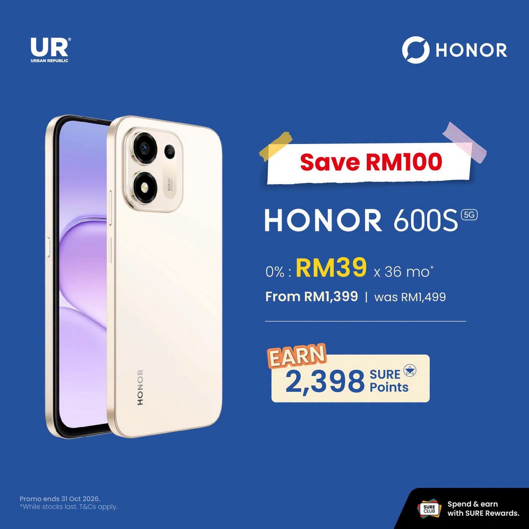 Urban-Republic-HONOR-Promotion-–-Enjoy-Up-to-RM700-OFF-5 22–30 October 2026: Urban Republic HONOR Promotion – Enjoy Up to RM700 OFF and Earn Up to 13,998 SURE Points on HONOR Devices Online and In-Store