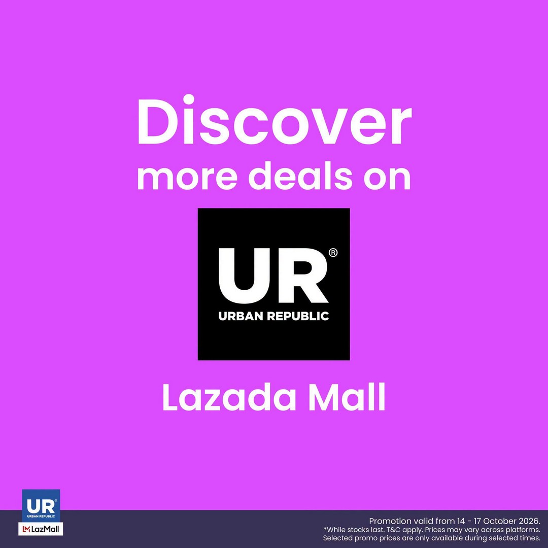 Urban-Republic-Lazada-15.10-Mid-Month-Sale-12 14-17 October 2026: Urban Republic: Lazada 15.10 Mid-Month Sale – Enjoy Up to RM2,000 Off Selected Products Online