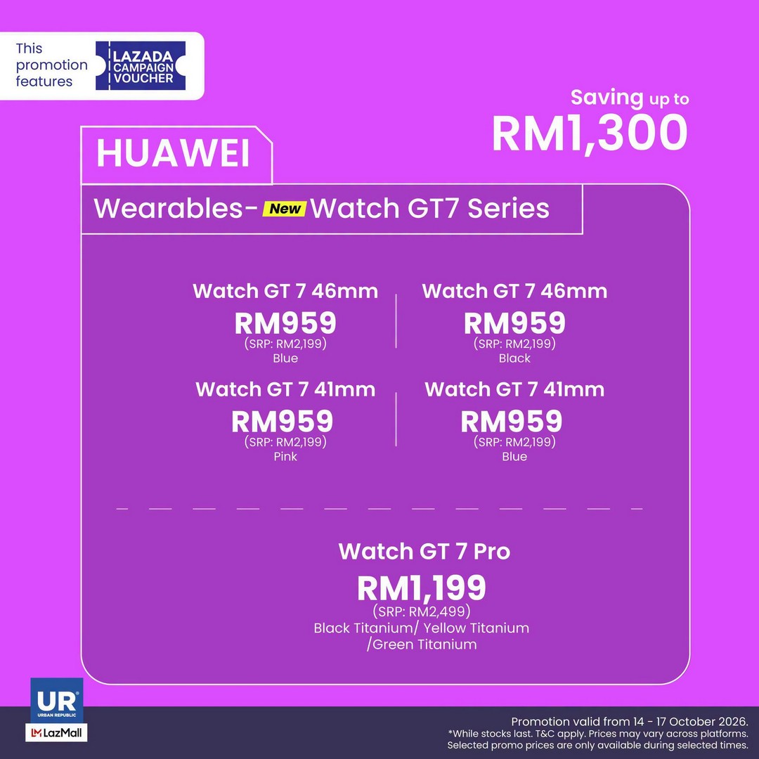 Urban-Republic-Lazada-15.10-Mid-Month-Sale-8 14-17 October 2026: Urban Republic: Lazada 15.10 Mid-Month Sale – Enjoy Up to RM2,000 Off Selected Products Online