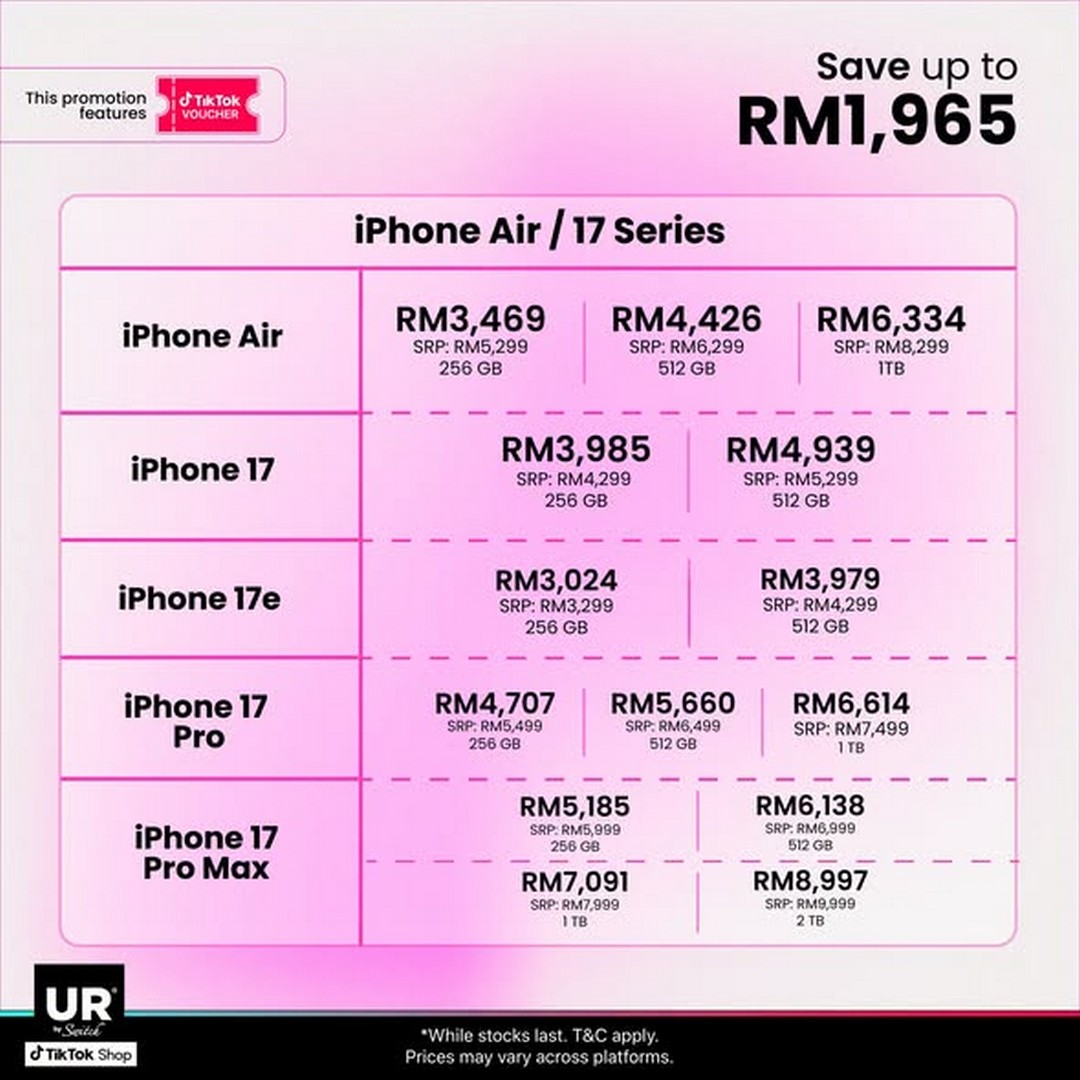 Urban-Republic-TikTok-Shop-11.11-Mega-Sale-3 1-11 November 2026: Urban Republic TikTok Shop 11.11 Mega Sale – Enjoy Up to RM1,965 Savings on Apple Products