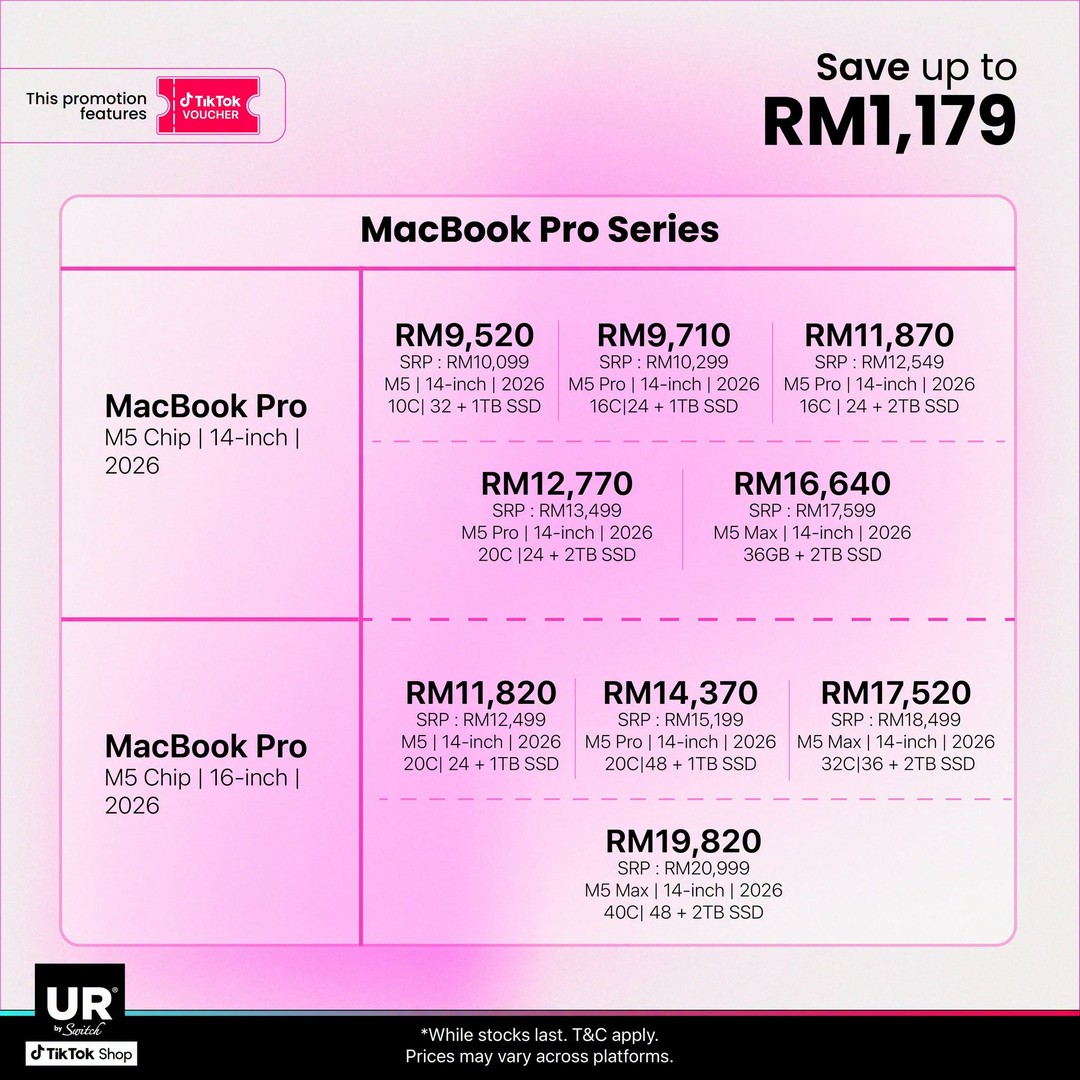Urban-Republic-TikTok-Shop-11.11-Mega-Sale-4 1-11 November 2026: Urban Republic TikTok Shop 11.11 Mega Sale – Enjoy Up to RM1,965 Savings on Apple Products