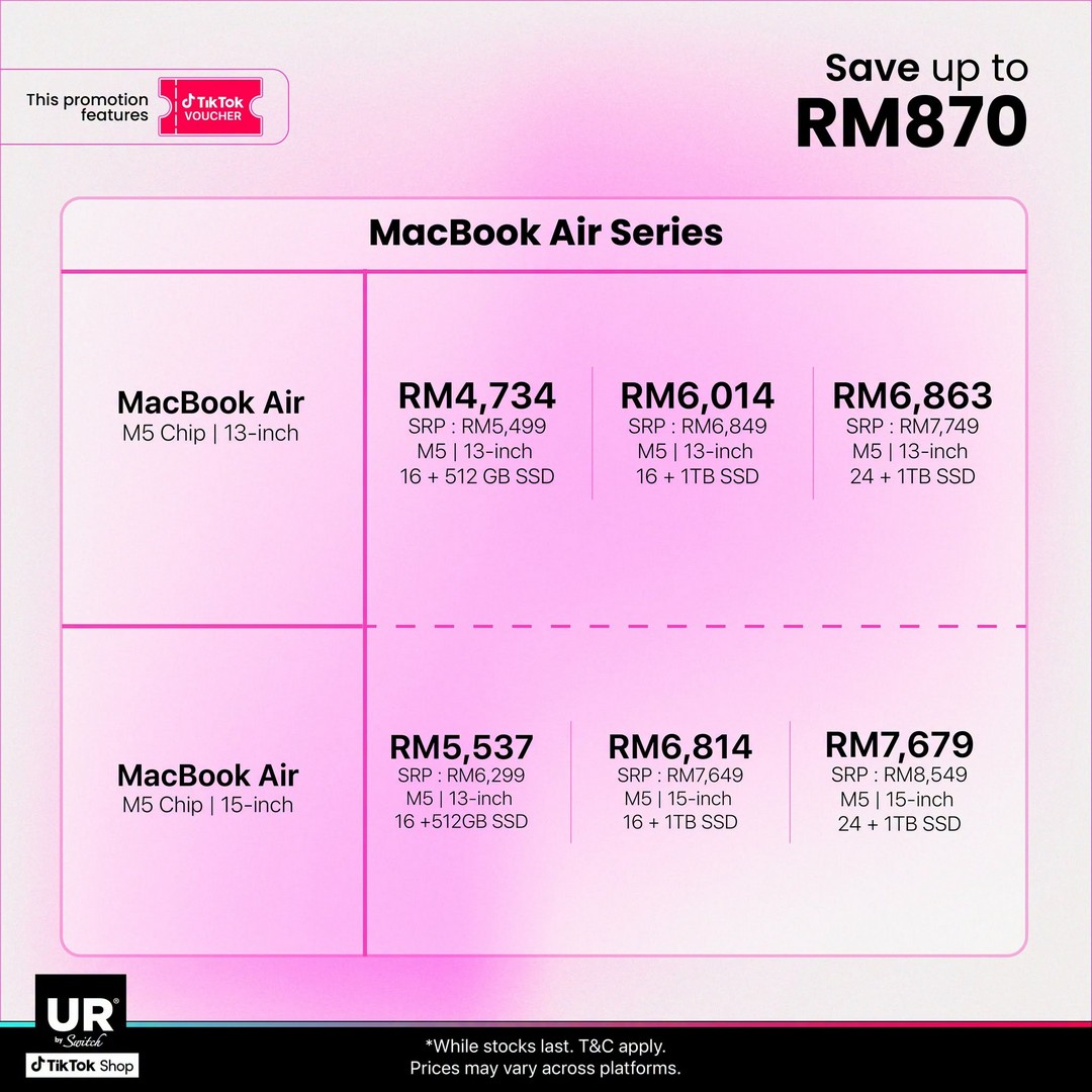 Urban-Republic-TikTok-Shop-11.11-Mega-Sale-5 1-11 November 2026: Urban Republic TikTok Shop 11.11 Mega Sale – Enjoy Up to RM1,965 Savings on Apple Products