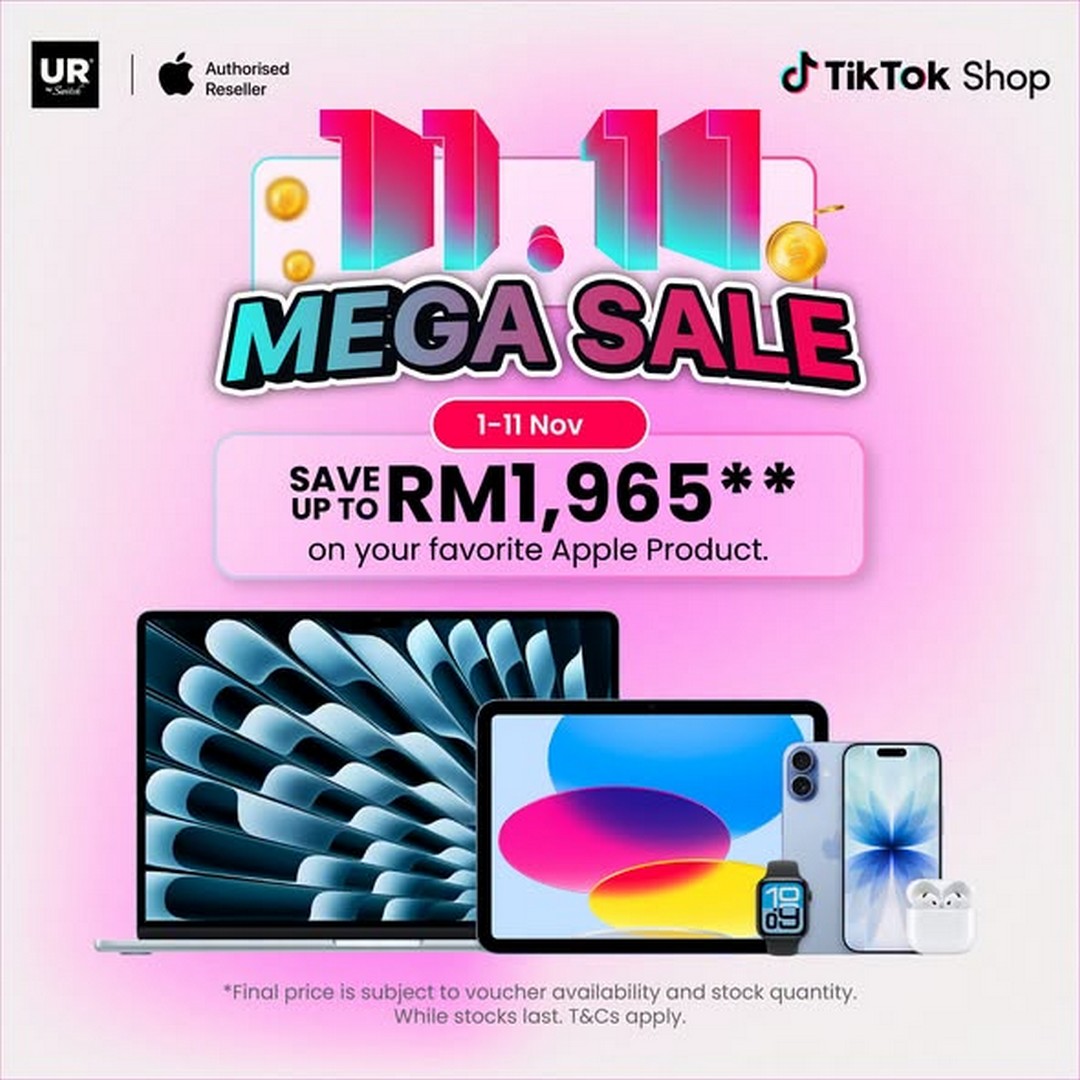 Urban-Republic-TikTok-Shop-11.11-Mega-Sale 1-11 November 2026: Urban Republic TikTok Shop 11.11 Mega Sale – Enjoy Up to RM1,965 Savings on Apple Products