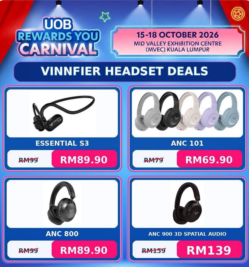 VINNFIER-UOB-Rewards-You-Carnival-2026-Promotion-4 15–18 October 2026: VINNFIER: UOB Rewards You Carnival 2026 Promotion at Mid Valley Exhibition Centre Kuala Lumpur – Exclusive Deals on Soundbars, Party Speakers, Headphones and More