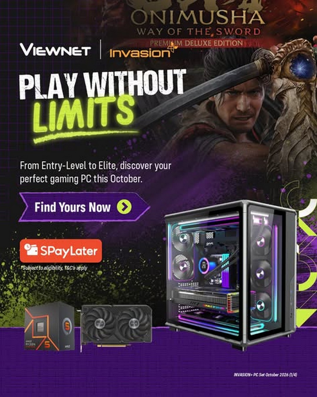 Viewnet-Computer-System-Sdn-Bhd-Gaming-PC-Sale 2 October 2026 onwards: Viewnet Computer System Sdn Bhd: Gaming PC Sale & Promotion with RTX 5060, RX 9060 XT Builds and Exclusive PWP Deals at Plaza Low Yat