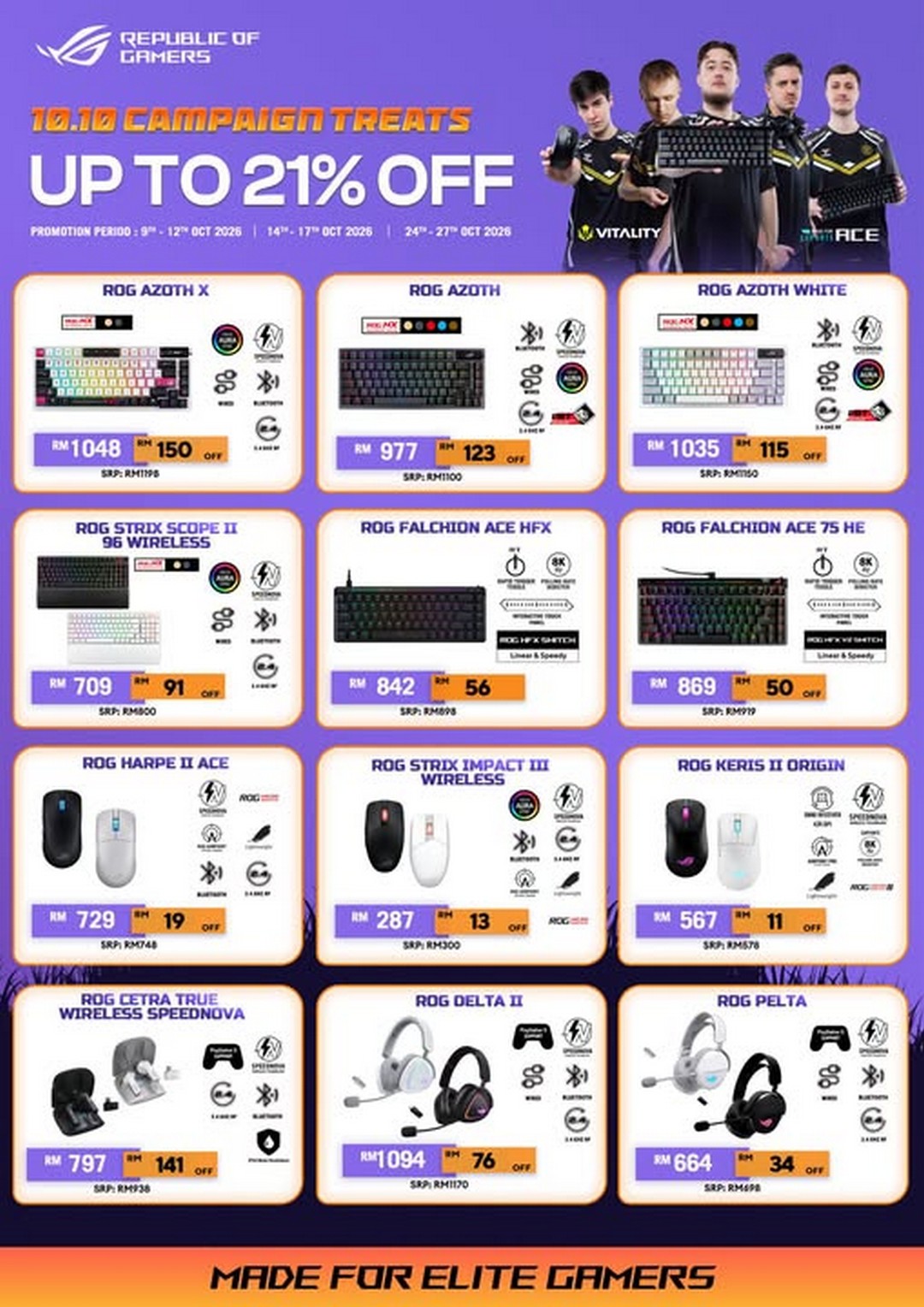 Viewnet-Computer-System-Sdn-Bhd-ROG-10.10-Gaming-Gear-Sale 9-12 October 2026: Viewnet Computer System Sdn Bhd: ROG 10.10 Gaming Gear Sale Promotion – Enjoy Up to 21% Off Keyboards, Gaming Mice and Audio at Plaza Low Yat, Kuala Lumpur