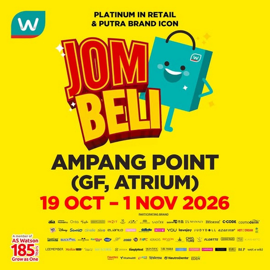 Watsons-Jom-Beli-Promotion-at-Ampang-Point-11 19 October–1 November 2026: Watsons Jom Beli Promotion at Ampang Point, Enjoy Great Deals and Savings