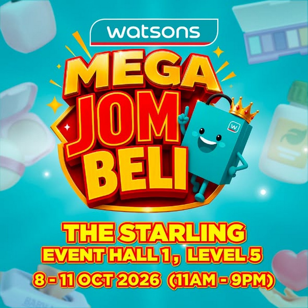 Watsons-Mega-Jom-Beli-Warehouse-Sale-Up-to-90-OFF-1 8-11 October 2026: Watsons: Mega Jom Beli Warehouse Sale Up to 90% OFF, Items from RM1 at The Starling, Petaling Jaya