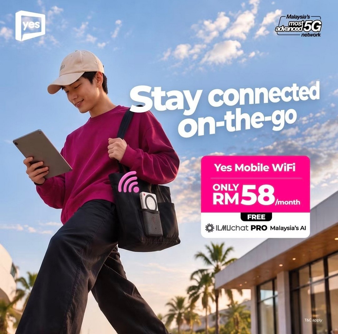 Yes-Mobile-RM58-Month-5G-Advanced-Mobile-WiFi-Promotion-1 15 October 2026 onwards: Yes Mobile: RM58/Month 5G Advanced Mobile WiFi Promotion with FREE ZTE U30 Air MiFi Device Worth RM599, 500GB 4G Data and ILMUchat PRO Access