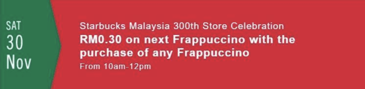 Starbucks-Promotion-RM0.30-For-Drink - LifeStyle 