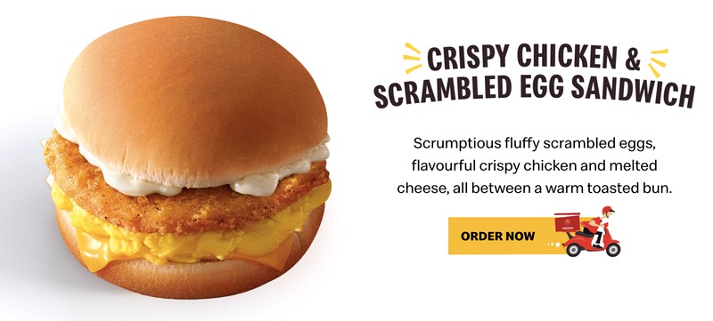 Mcdonald S Launches New Crispy Chicken Scrambled Egg Sandwich Breakfast Egg Lovers Favorites Everydayonsales Com News