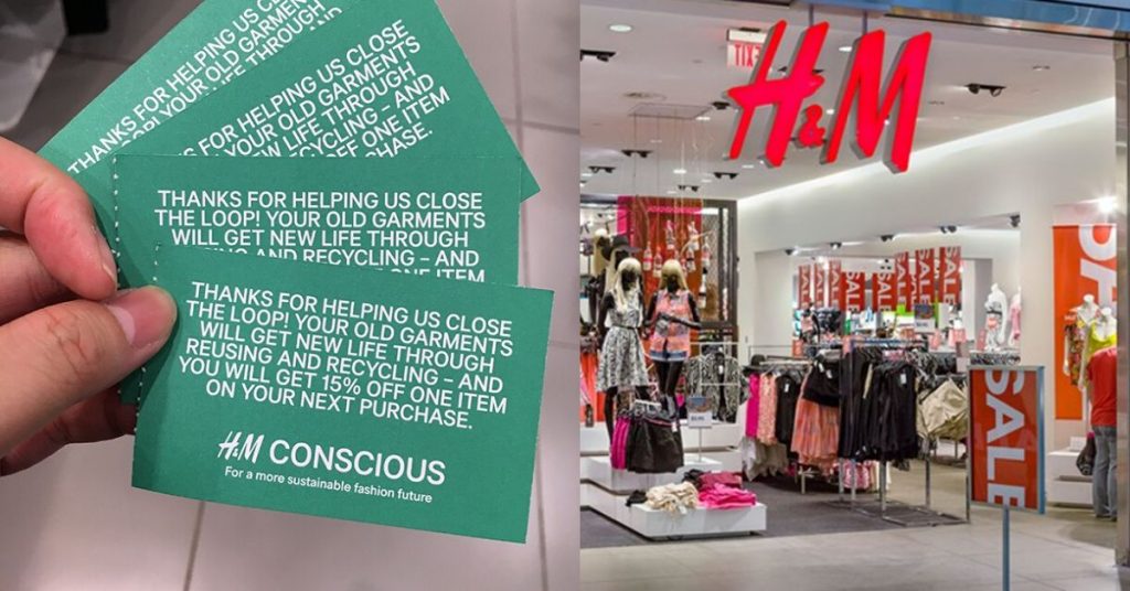 Get 15 off From H&M By Recycling Your Old Clothes! Ok What This Deal
